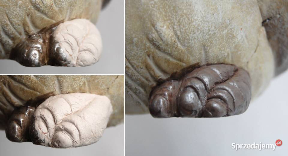 Sowa puchacz Mikołaj duża ceramiczna figurka lubelskie Lublin