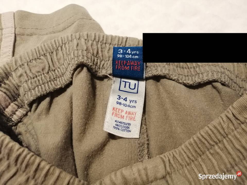 Krótkie spodenki chłopięce TU 98104 34 lata Spodnie Czeladź