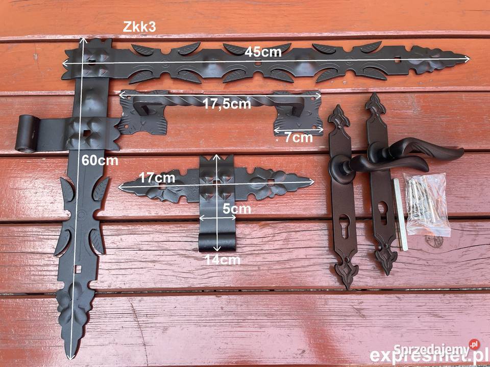 SOLIDNE KUTE ZAWIASY 600X450 rygiel do drzwi Zawiasy Kielce sprzedam