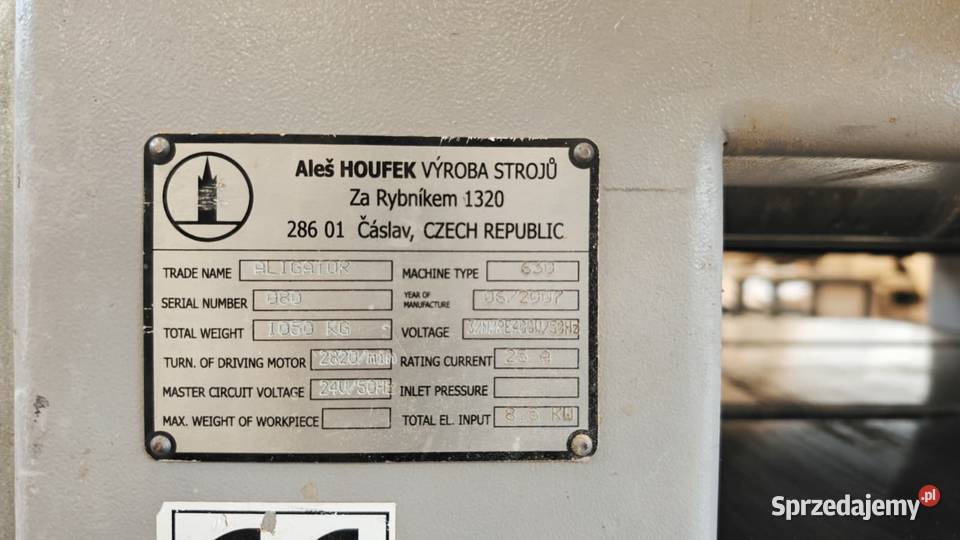 Grubościówka grubiarka HOUFEK 630 Marcinowice