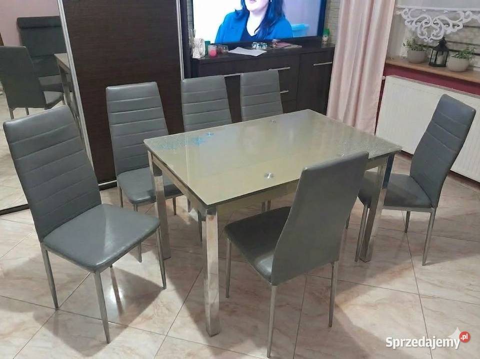 Stół z Krzesłami wielkopolskie Damasławek sprzedam