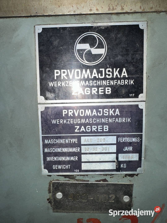 Frezarka ALG 200 wyposażenie dodatkowe Frezarki i strugi Gdynia sprzedam