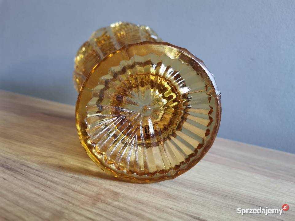 Stary wazon szkło miodowe HSG Ząbkowice design Katowice sprzedam