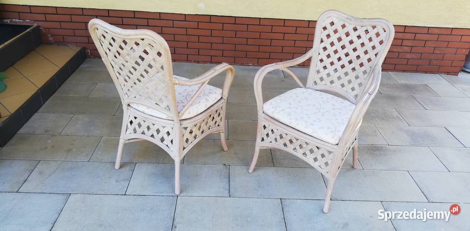 Fotele rattanowe stylowe krzesła ogrodowe na mazowieckie Garwolin