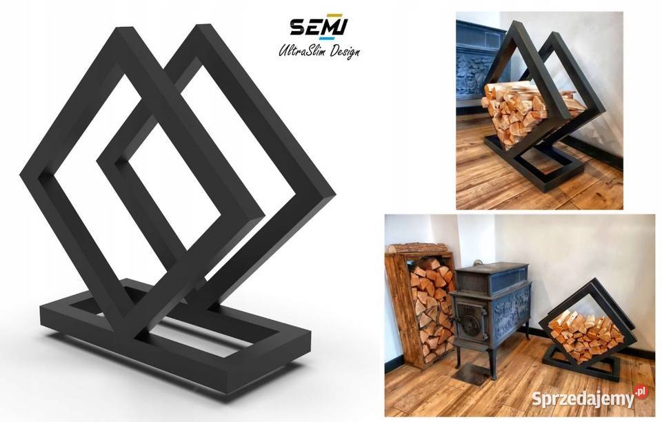 Stojak na drewno kominkowe loft kosz opałowe sprzedam