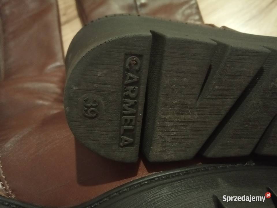 kozaki na koturnie Carmela skóra mazowieckie Warszawa