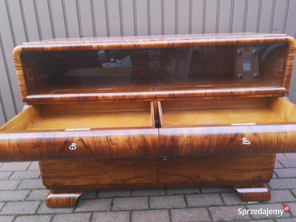 Komoda Pomocnik ARTDECO Orzech Stara Antyk Antyki, Sztuka, Kolekcje Swarzędz