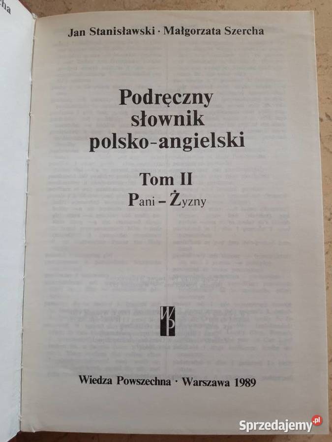 Podręczny słownik polsko angielski Wiedza Artykuły szkolne Bielsko-Biała