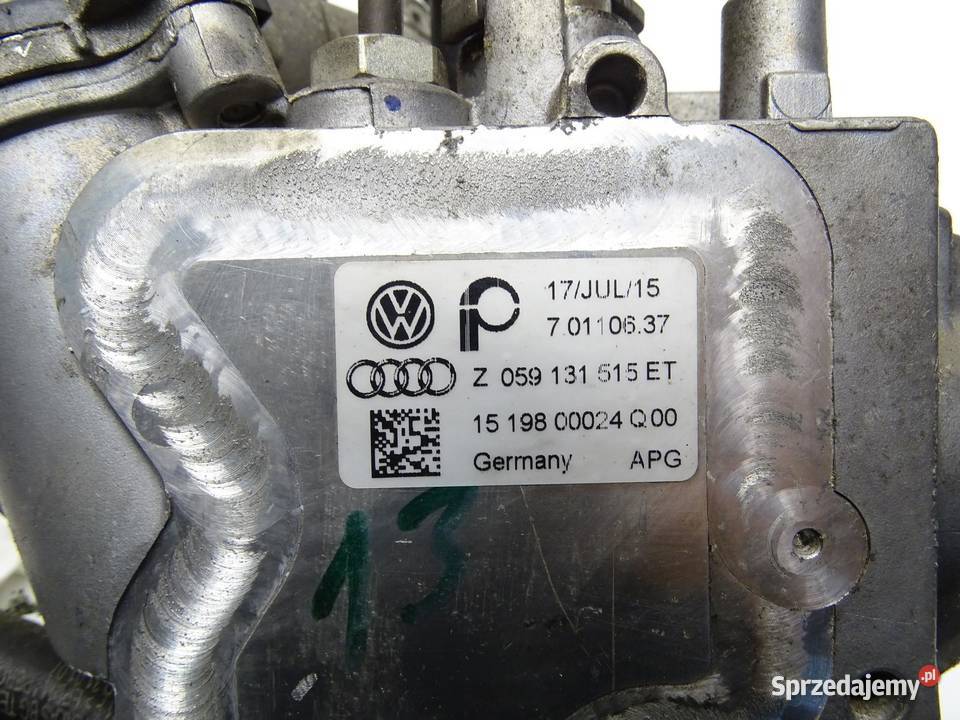 CHŁODNICA CHŁODNICZKA SPALIN EGR CCW 059131515ET