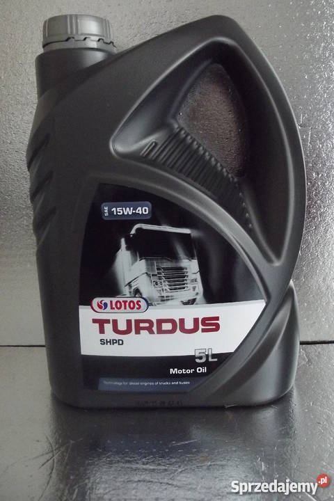 Olej silnikowy Turdus SHPD 15W40 5l Lotos Części zamienne Parczew