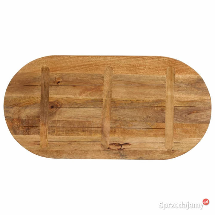 Blat stołu 90x40x38 owalny lite drewno mango