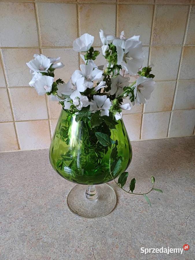 duży zielony puchar Porcelana i szkło Nowy Targ