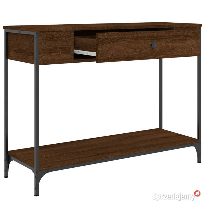 Stolik konsolowy brązowy dąb 100x345x75 WM834164 Stoły