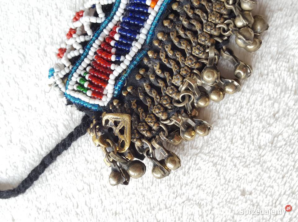 Naszyjnik choker koraliki dzwonki boho bohemian Szczecin sprzedam