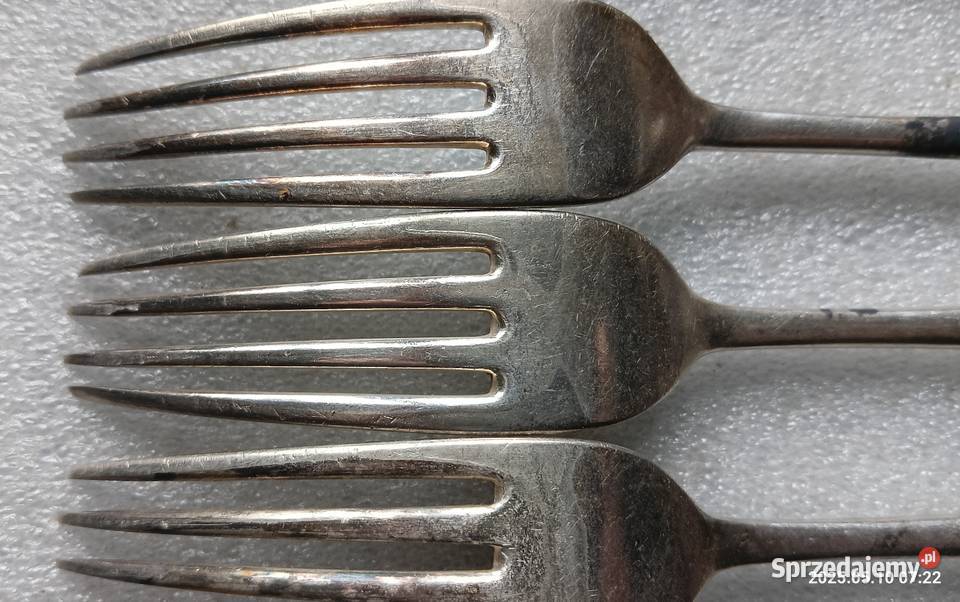 Widelce stare angielskie posrebrzane JRS 21 Kraków