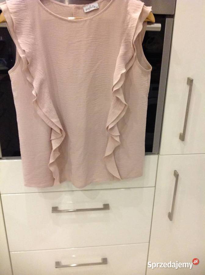 Bluzka Damska z Falbanami SMM Pudrowy Róż j Nowa
