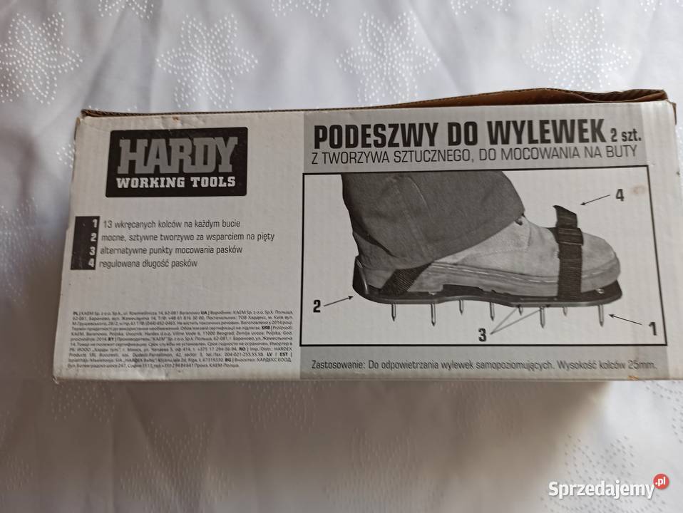 BUTY PODESZWY DO WYLEWEK Z KOLCAMI 25mm