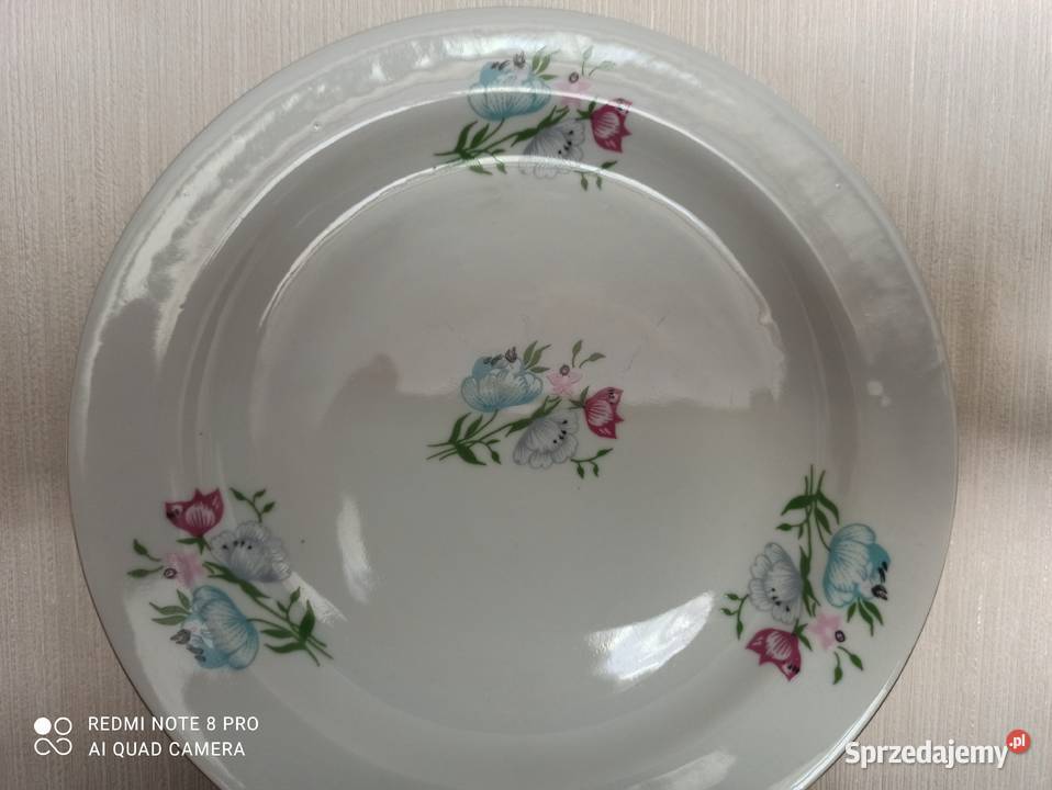Talerze porcelana Wawel Nowe Warpechy Stare