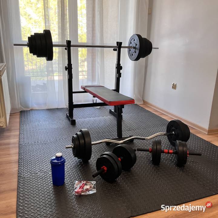 Zestaw Do Ćwiczeń 126 Siłownia Ławeczka Hantle Warszawa