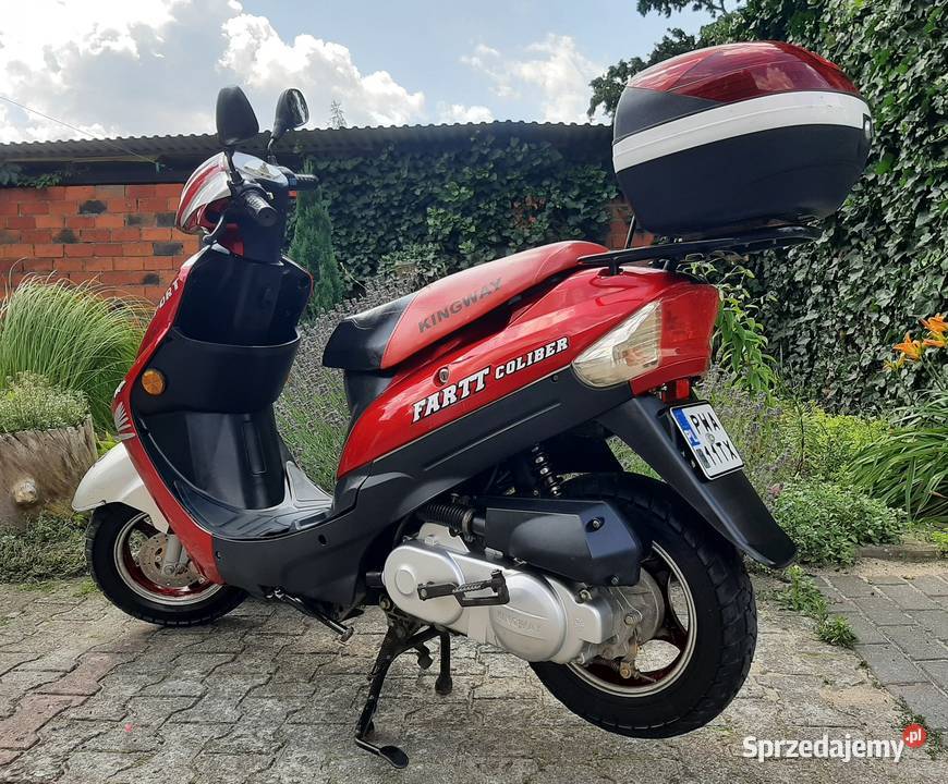 Zadbany skuter Kingway FARTT Coliber 50 4t 2009r wielkopolskie Tuczno sprzedam