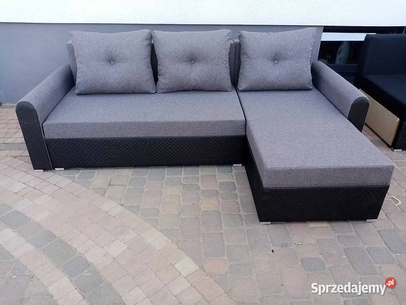 Tani narożnik 235x 145 z funkcją spania Szybka Łódź