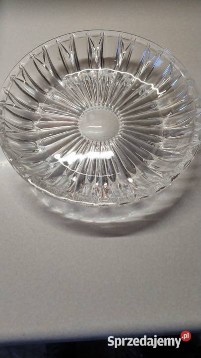 Kryształowy wazon i patera patera szklana Porcelana i szkło Miechów