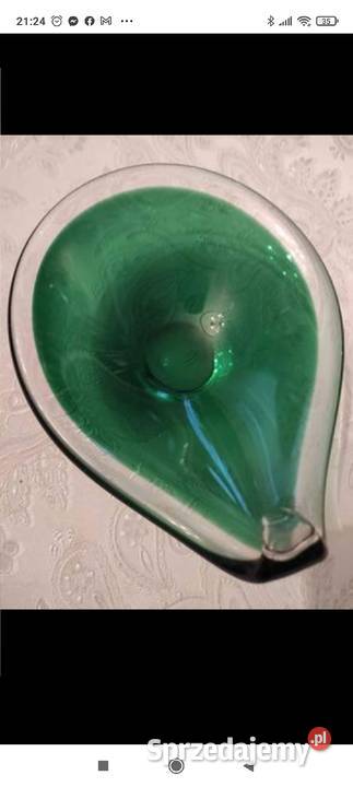 SZMARAGDOWA PATERA SEA GLASBRUK SZWECJA SEA 545 Pabianice