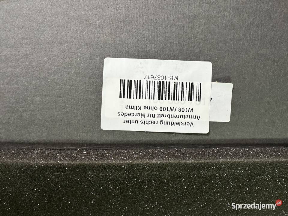Osłony pod deskę rozdzielczą Mercedes W108 Wrocław