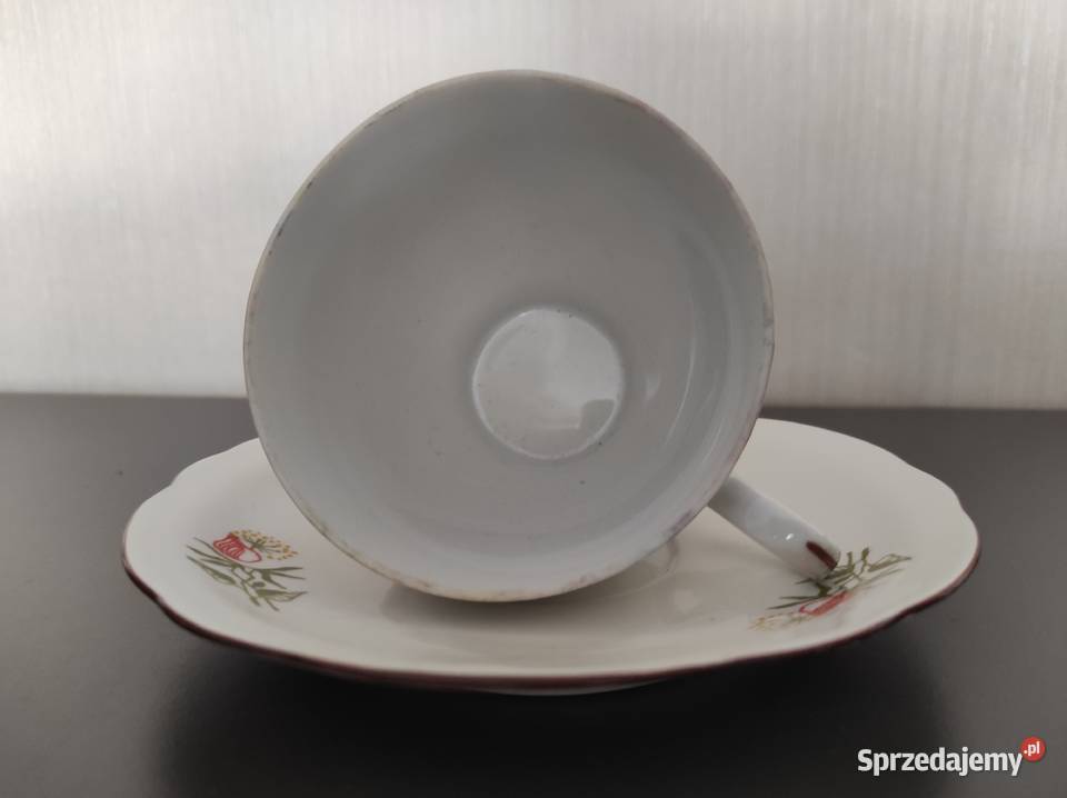 Filiżanka spodek stara porcelana Ćmielów 220 ml Warpechy Stare sprzedam