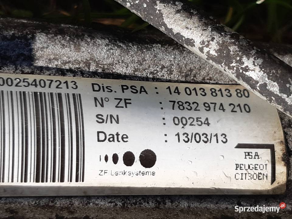 Scudo II 20 JTD Przekladnia kierownicza Europa Mińsk Mazowiecki