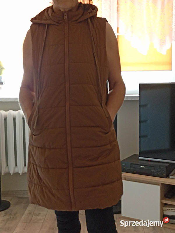nowy bezrekawnik L brązowy/beżowy Maniszewo sprzedam