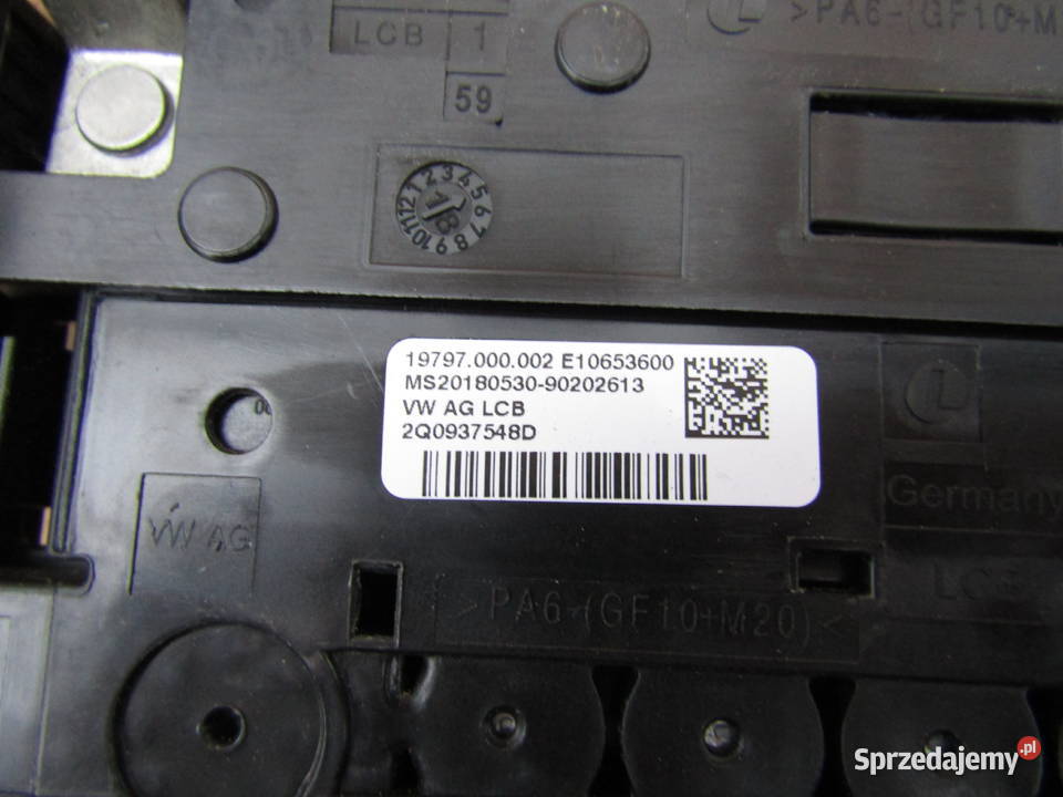 KLEMA PLUSOWA SEAT IBIZA V 6F 10TSI 2Q0937548D osobowe Mysłaków sprzedam