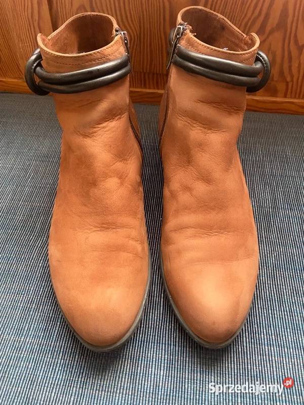 Skórzane botki Carinii 40 Legnica