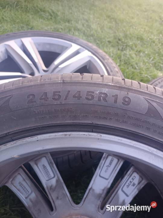 Felgi aluminiowe 19 5x112 opony letnie mazowieckie Kajetany