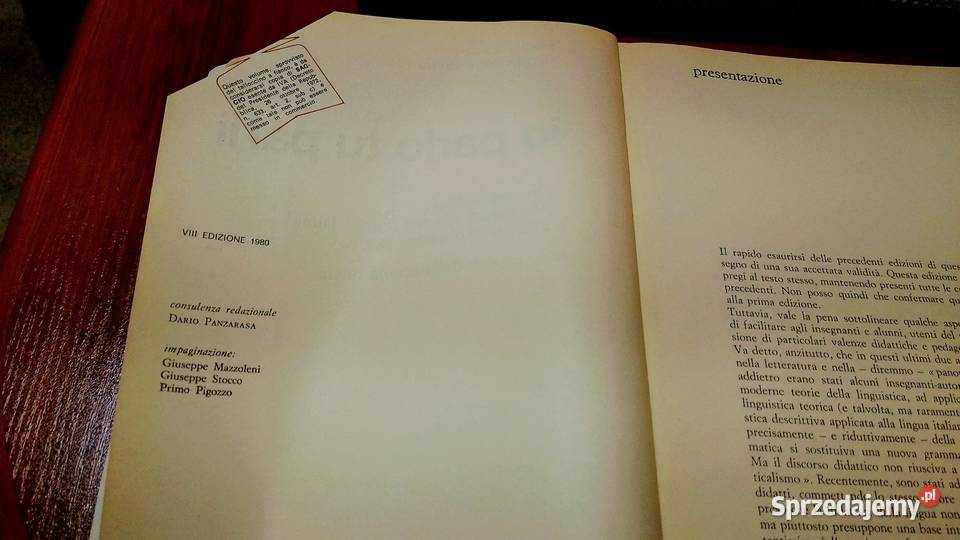 Io parlo tu parli la lingua italiana Amatucci tradycyjny podręcznik Gdańsk