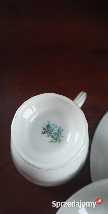 Śliczna Filiżanka z talerzykiem deserowym CT Porcelana i szkło Gdańsk