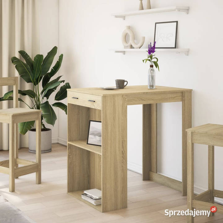 Stolik barowy dąb sonoma 102x70x1035 WM3309323 mazowieckie Warszawa