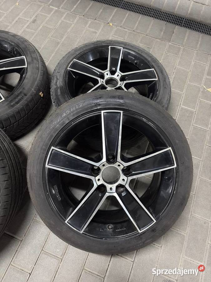 SPRZEDAM FELGI ALUMINIOWE 17 OPONY 22545 R17 Samochodowe kujawsko-pomorskie