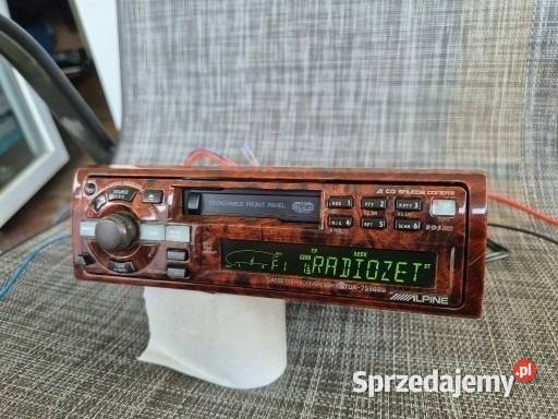 Radio ALPINE TDA7550RG drewno Mercedes r107 w126 osobowe