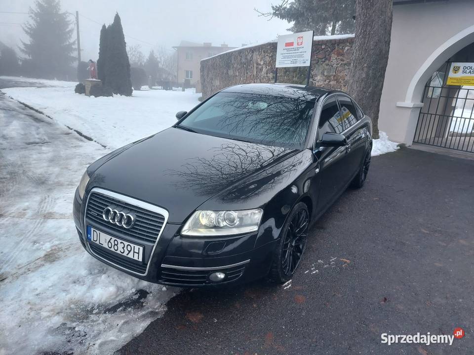 Audi a6 c6 30 tdi quattro 233automat zadbana czarny dolnośląskie Złotoryja
