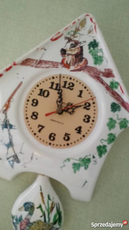 zegar ceramiczny malowany ręcznie Dom i Ogród Częstochowa