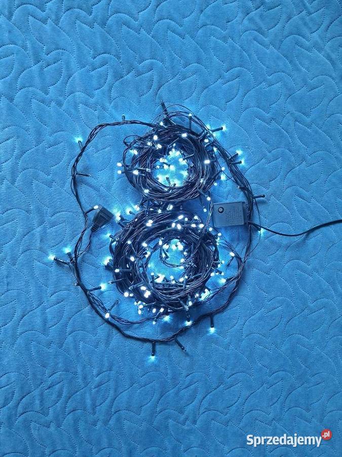 Lampki choinkowe 300 LED kolor biały zimny mazowieckie Małkinia Górna