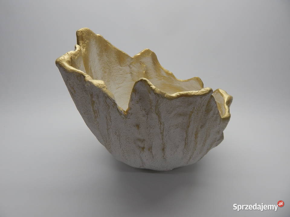Donica Betonowa 36 Biała Złota Rękodzieło Grabina
