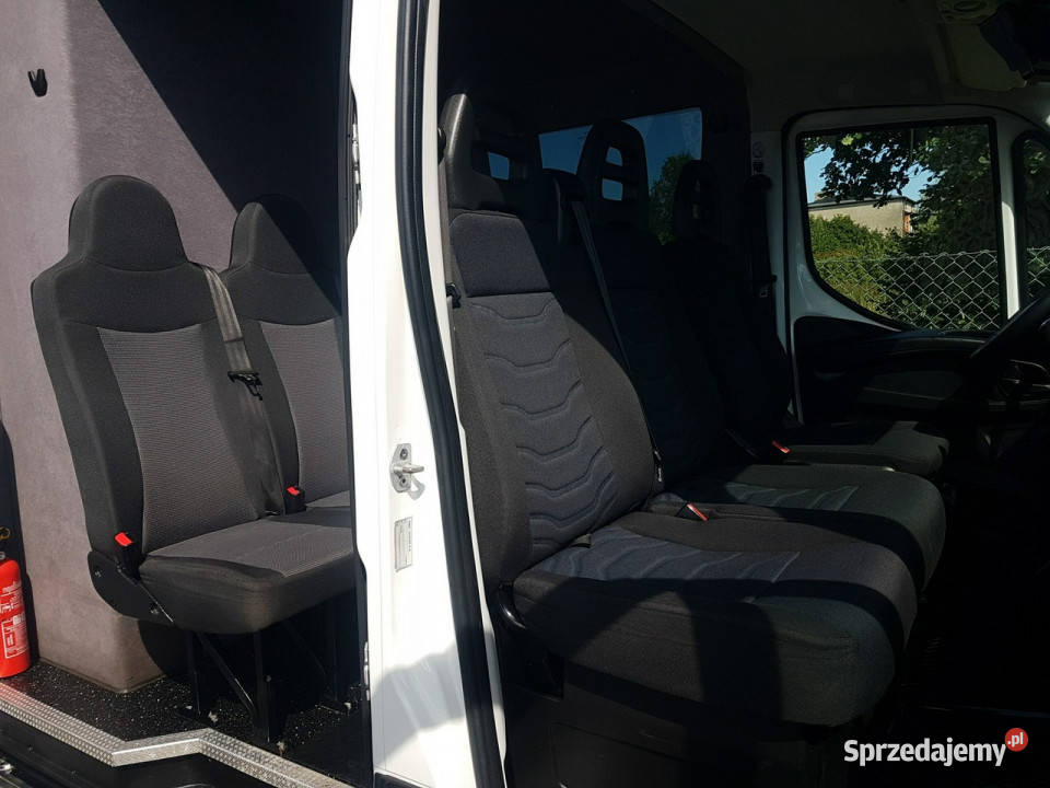 Iveco 50C15 DAILY 7OSÓB BRYGADÓWKA BLIŹNIAKI pierwszy właściciel Samochody ciężarowe śląskie Poręba