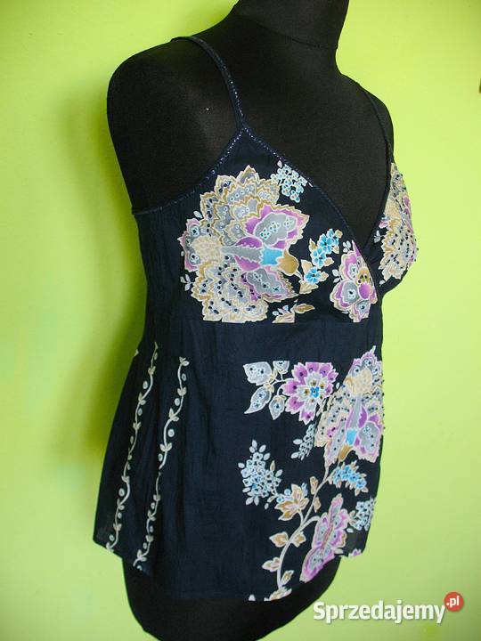 Bluzka w kwiaty 40 L biust 90 Siedlce