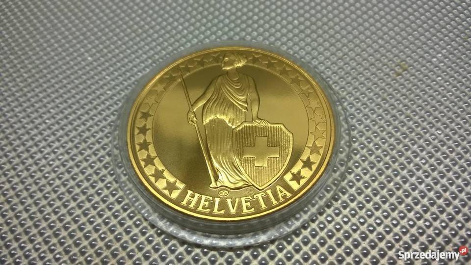 MEDAL pozłacany SZWAJCARIA