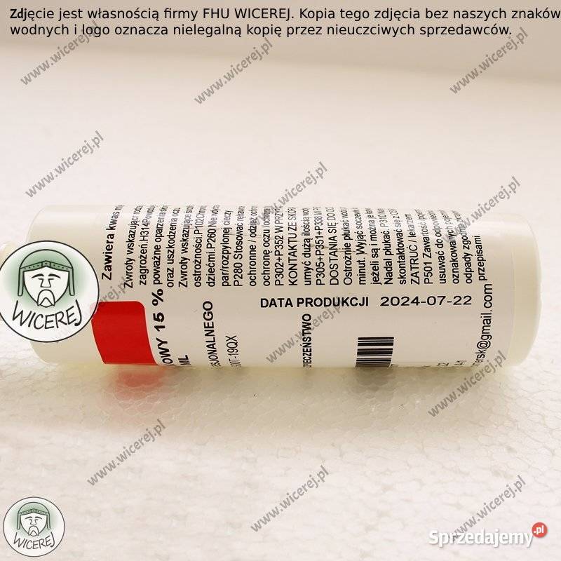 Kwas mlekowy 15 125ml w SPRAYU Gotowy do użycia Pozostałe Jaśliska