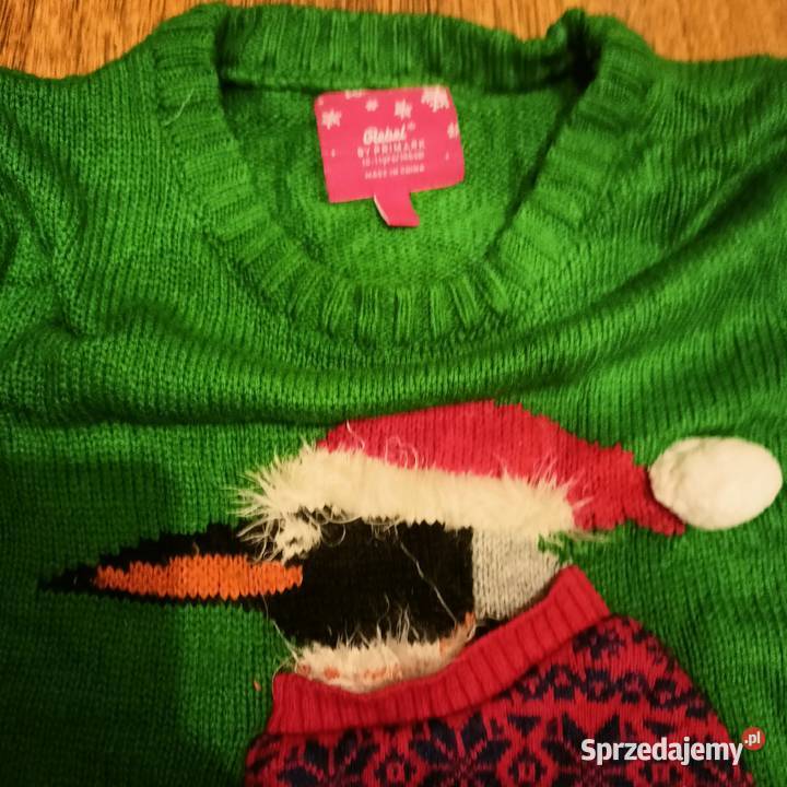 Sweter stylowy zimowy pingwin Rebel by Primark Strzyżów sprzedam