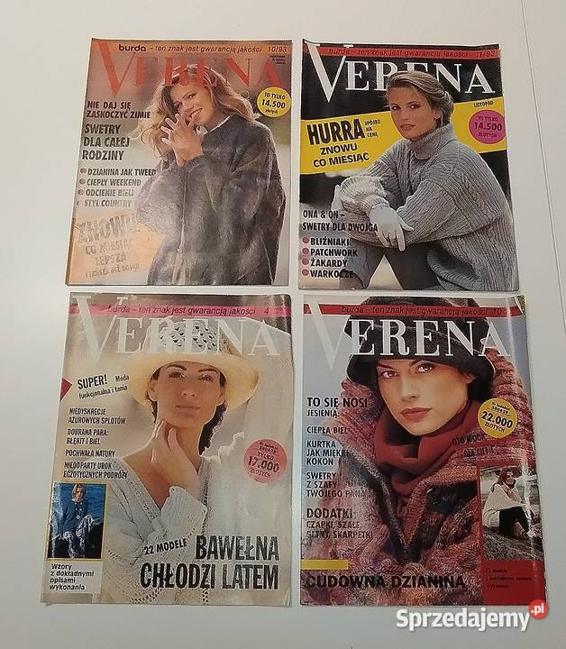 Burda Verenarobótki na drutach robótki ręczne