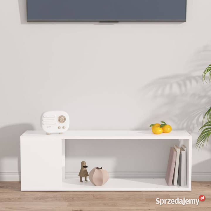 Szafka pod TV biała 100x24x32 materiał Warszawa